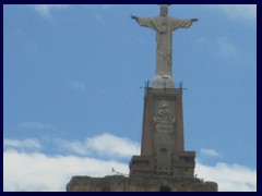 Heart of Jesus Christ Statue, Castillo de Monteagud. This 14m high statue from 1951 stands on a mountain, overlooking Murcia.